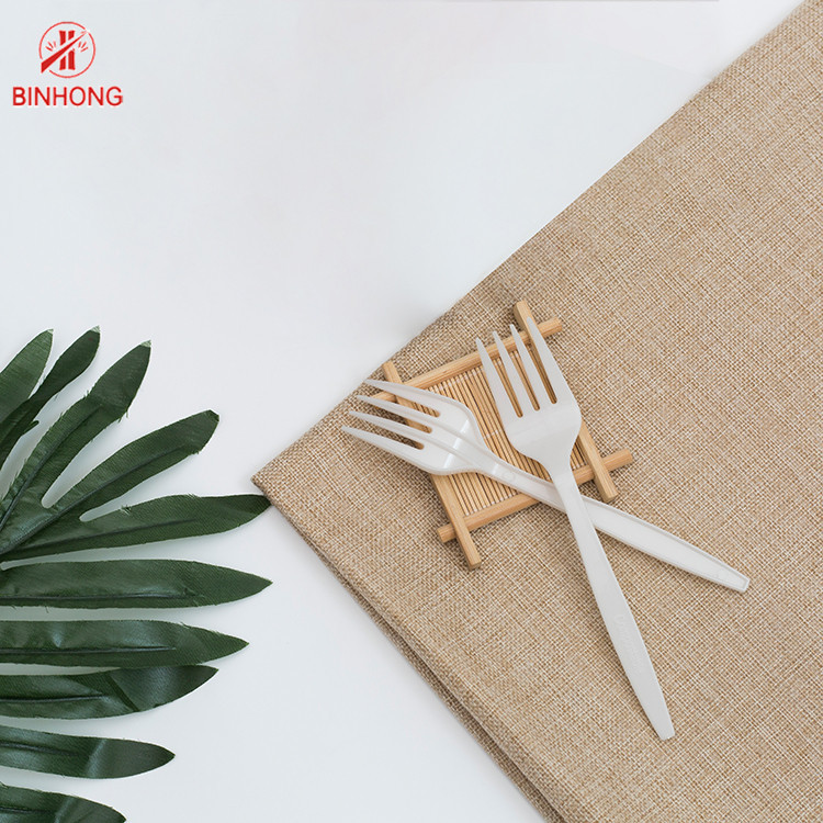 Environmentally Degradable 16cm Disposable Wooden Fork
