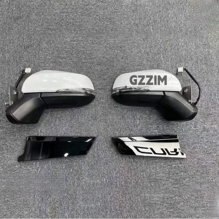 ABS Plastic Car Side Mirror With Steering Lamp For Alphard 2011 Upgrade To 2018