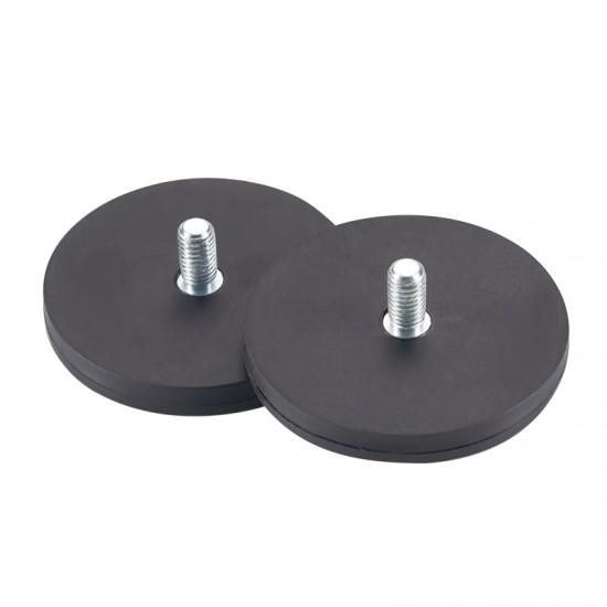 Customized Rubber Coated Magnet Neodymium Magnetic Disc Shape