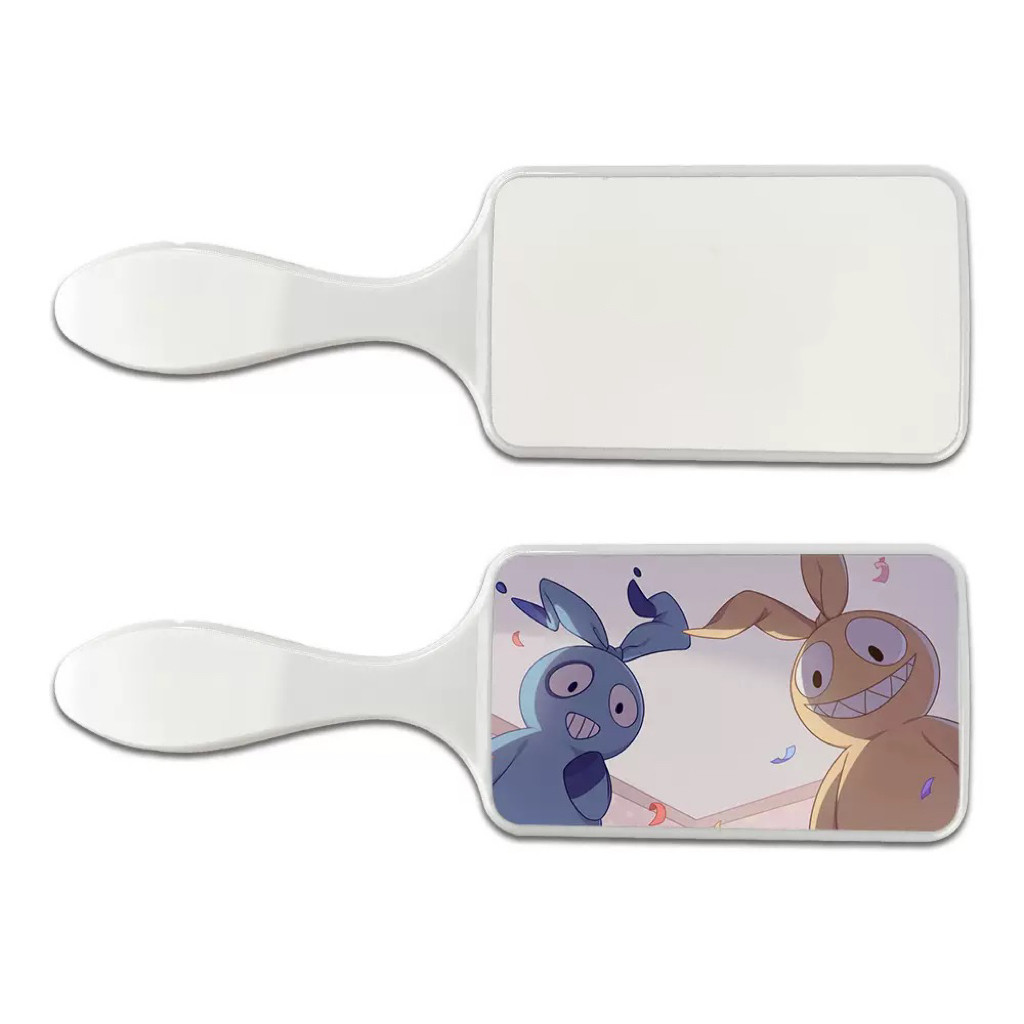 Personalized Blank Sublimation Plastic Paddle Brush With Printable Metal Insert For Photo Printing