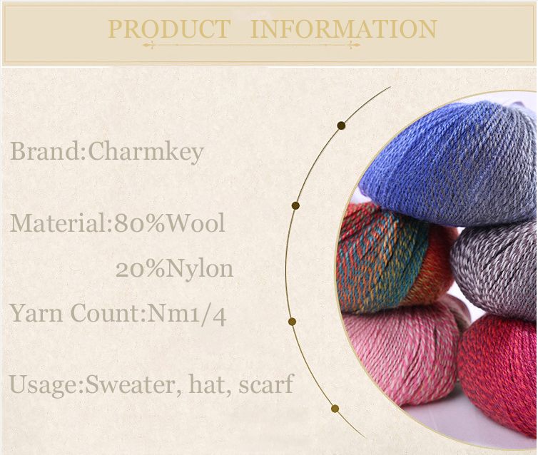 Durable Washable Wool Cotton Blend Yarn , Anti Fouling Cotton Mix Yarn