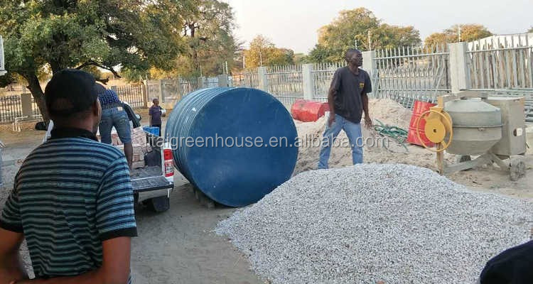 Single Layer Roof and Side Ventilation Namibia Commercial Greenhouse for Tomatoes Farming