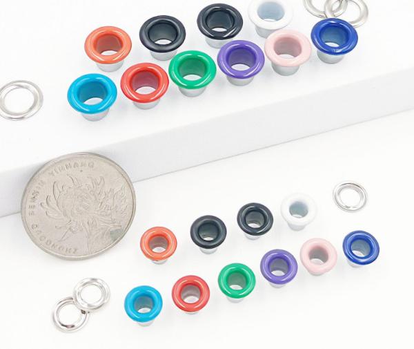 Metal Electroplated Hollow Eyelet Buckle Diameter 4-10mm Suitable For Clothing,