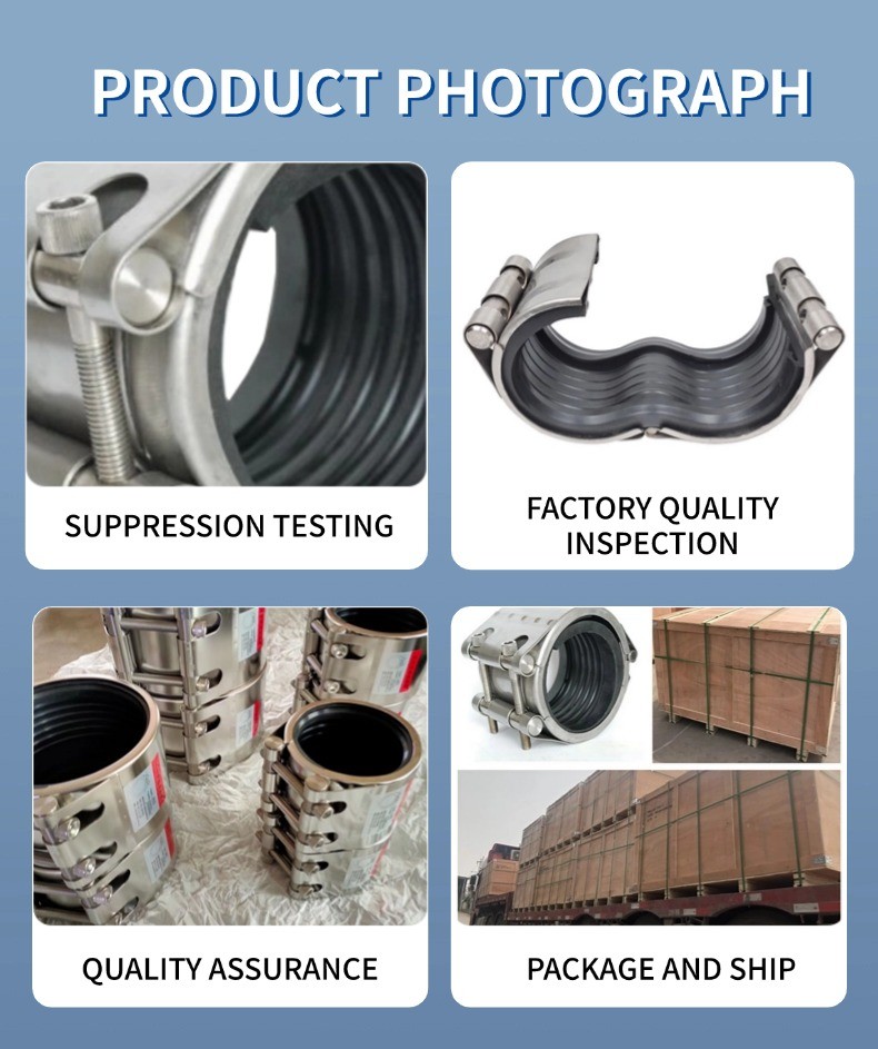 Extended Repair Sleeve With PTFE Lining For Chemical Pipelines Pressure-sealing Extended Repair Kit Axial Compensation Extended Flexible Pipe