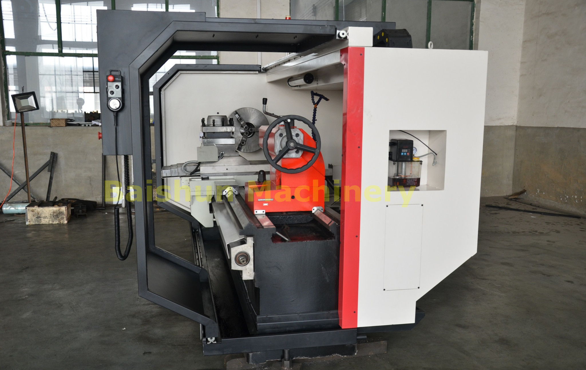 Horizontal Computer Lathe Machine / Precision CNC Automatic Lathe Machine