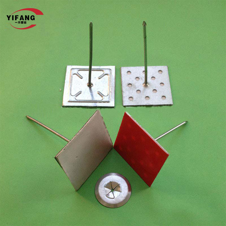 Perforated Base Insulation Stick Pins For Rigid Insulation Zinc Finished