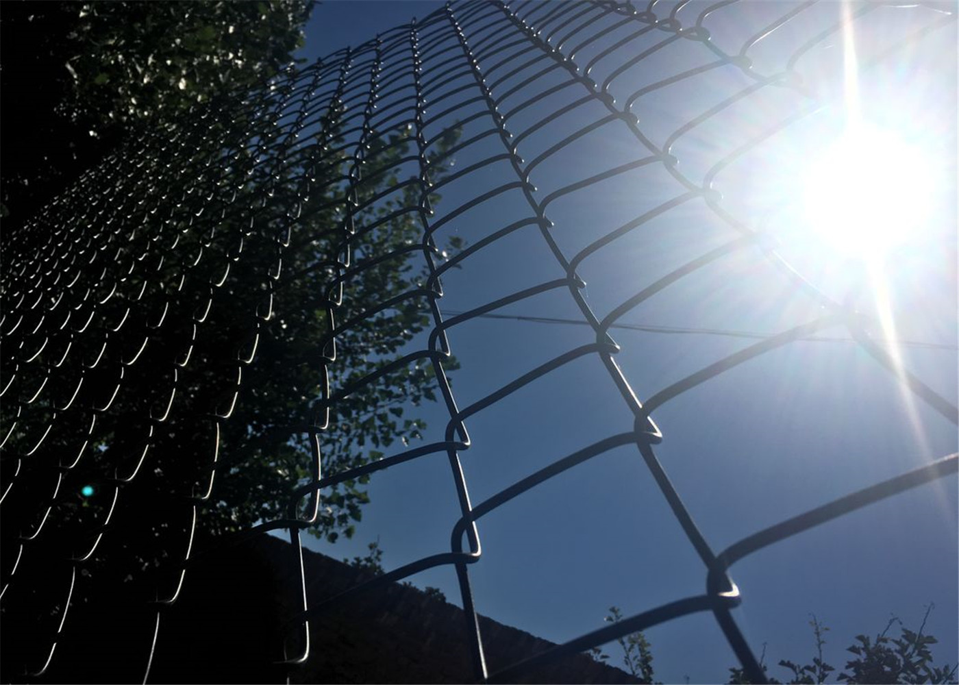 cyclone residential chain link fabric hurricane fence