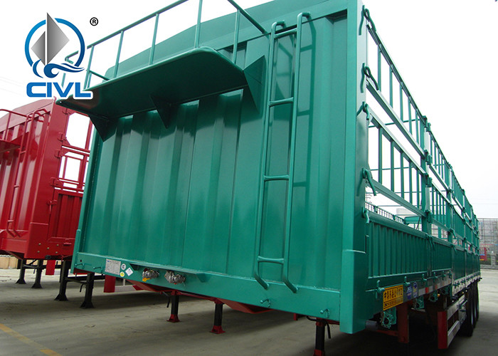 Lightweight Column Semi Trailer Trucks Deadweight 6 Tons 3 Axle 13 Meters