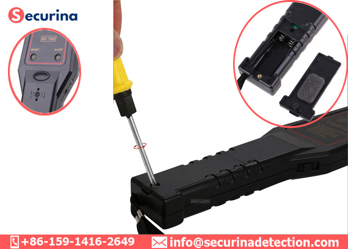 Sound Alarm Security Metal Detector Wand Access Control Scanning Spy 9V Battery