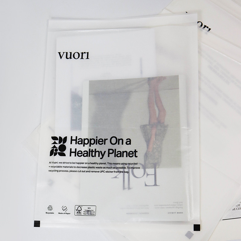 Sheet Printing / Intaglio Printing Self Seal Glassine Bags White Translucent