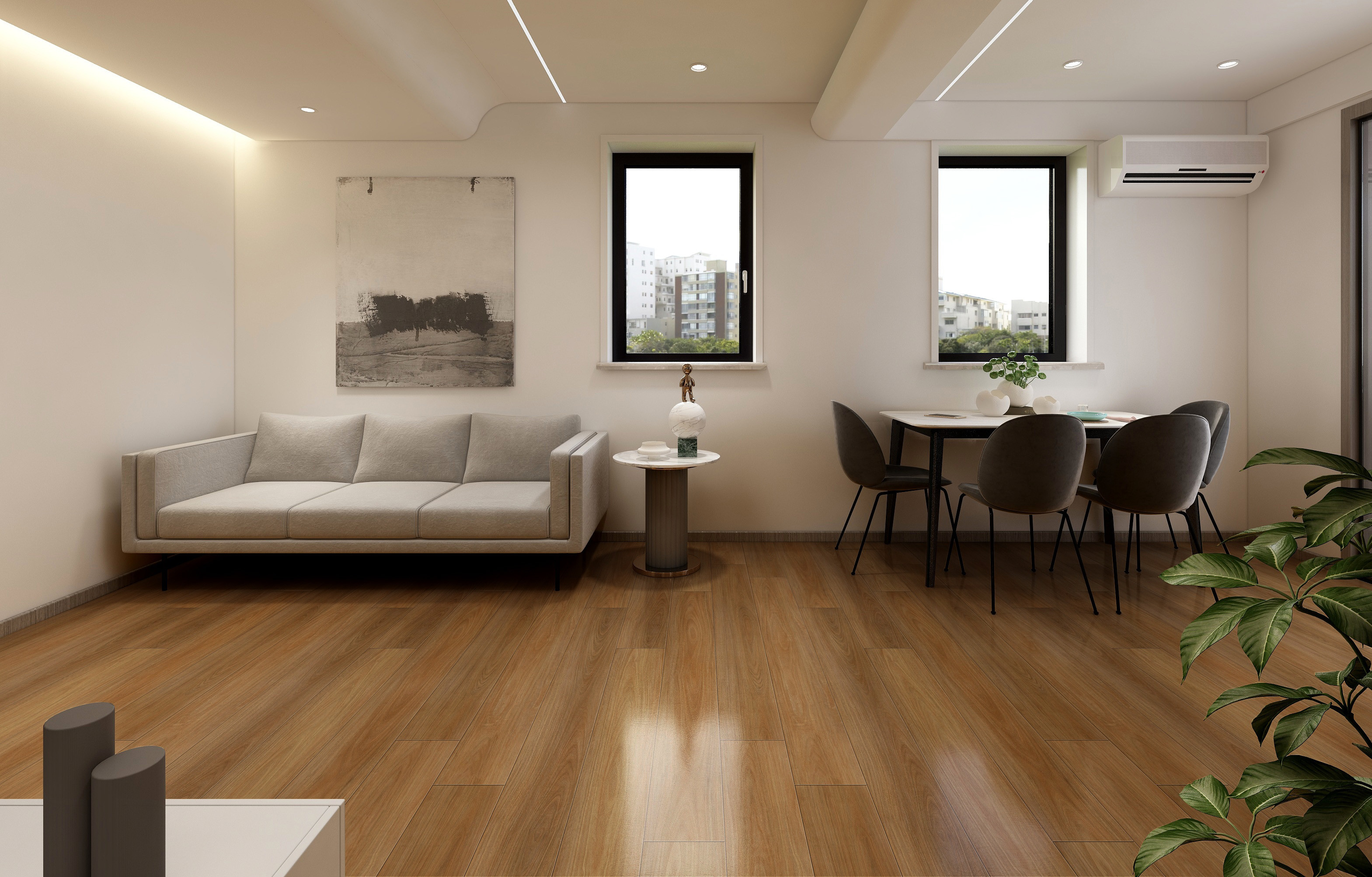 6mm Eucalyptus Anti Termite Fireproof Click SPC Flooring Plank DP-W82289-1