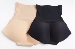 Ladies high waist silicone one piece seamless padded panties