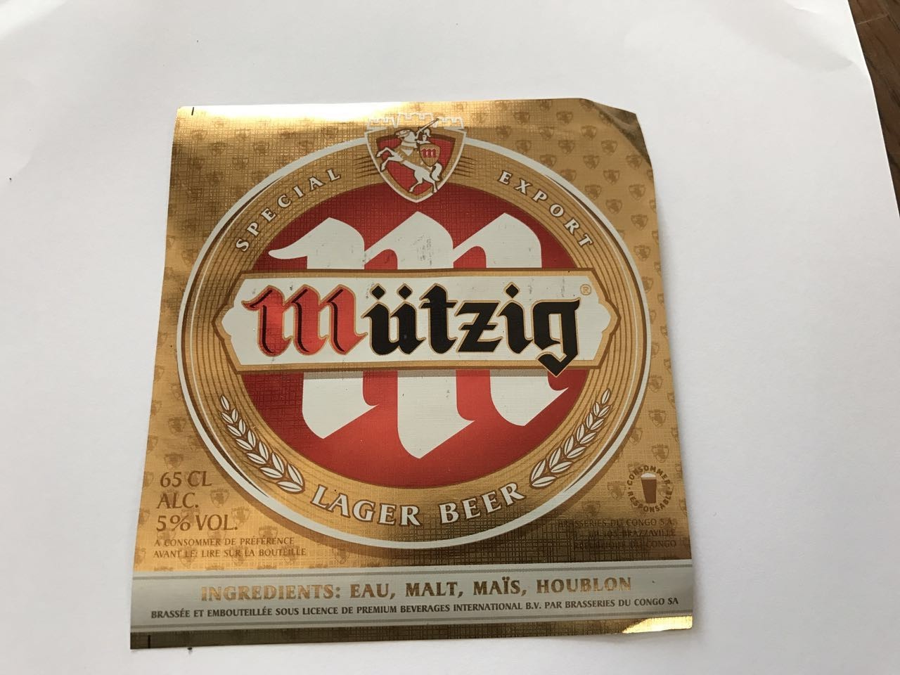 custom self adhesive wine label beer label wet strength paper beer bottle label