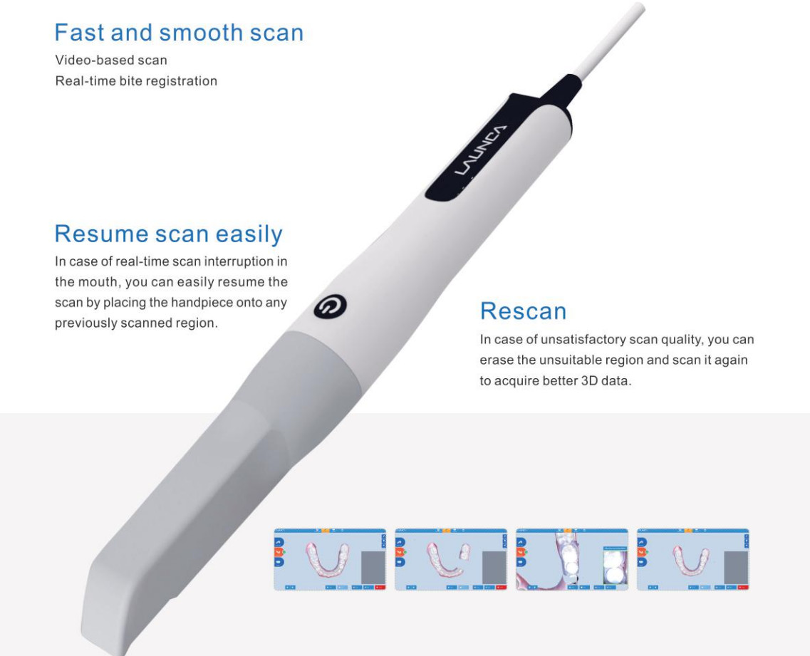Dental 3d Intraoral Scanner , 3d Oral Scanner 16*12mm Field View Ac 100-250v 50-60hz
