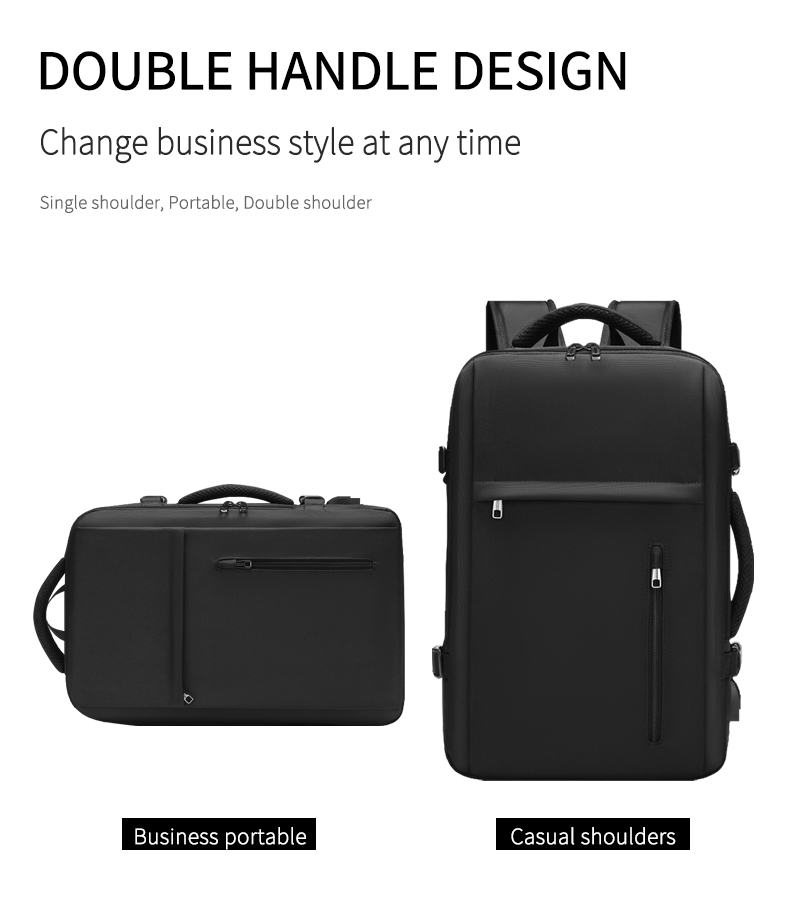 Factory wholesale New large capacity raincoat backpack business travel laptop backpack bag men