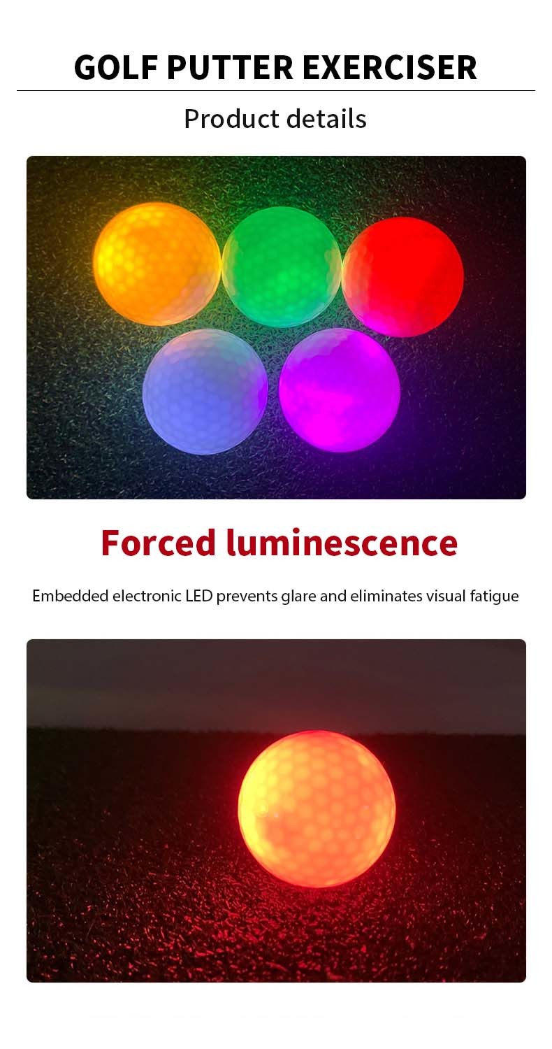 Custom Flashing Light Up Golf Balls Colorful Bulk Assortment for Sports Practice