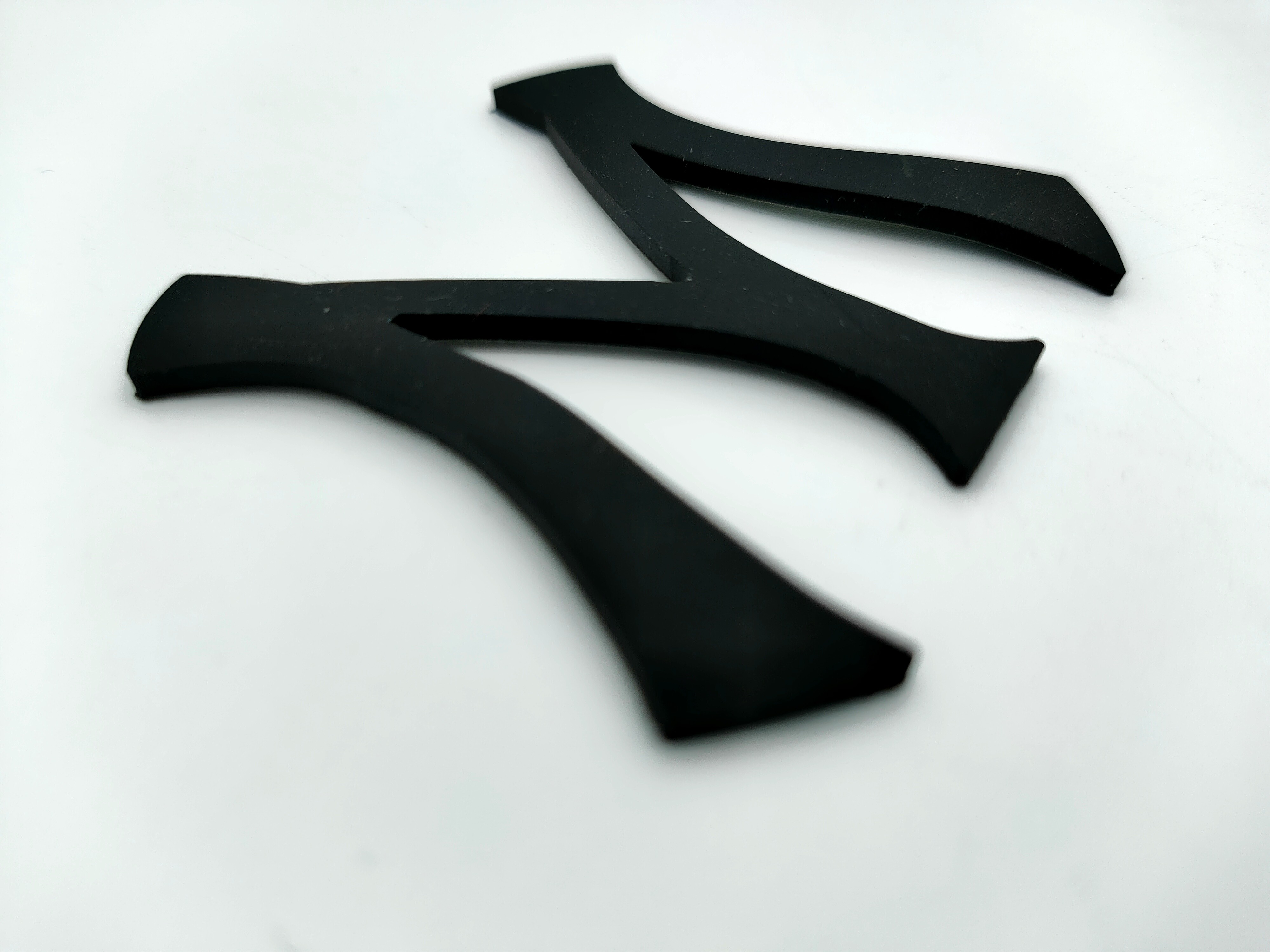 Personalised Logo Label Stickers On The Shoes PVC Material M Letter Shape
