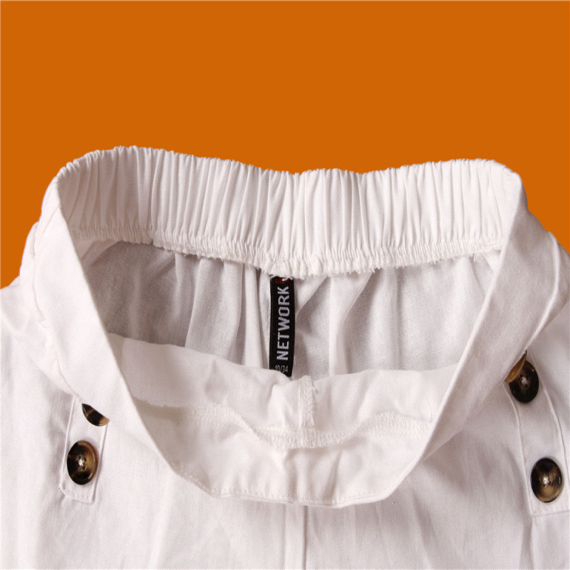 30% Cotton Ladies White Shorts