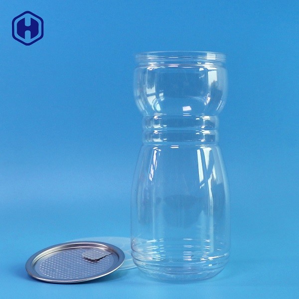 BPA Free Clear Plastic Cylinder Container Customized Capacity And Logo