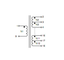 EI-18 500W Planar Power Transformer OEM Accepted For DC / DC Module Power Parts