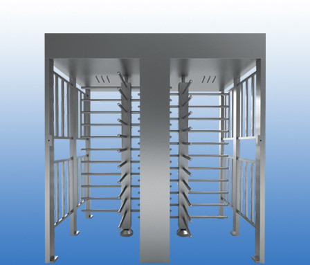 Double Lane High Security Turnstiles Full Automatic Stainless Steel 316