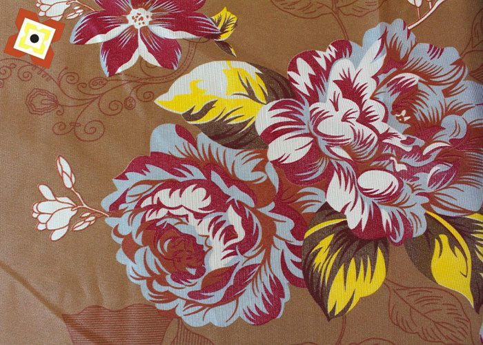 Our Factory Sells Gold Powder Disperse Warp Knitted Printed Mattress Fabric Directly