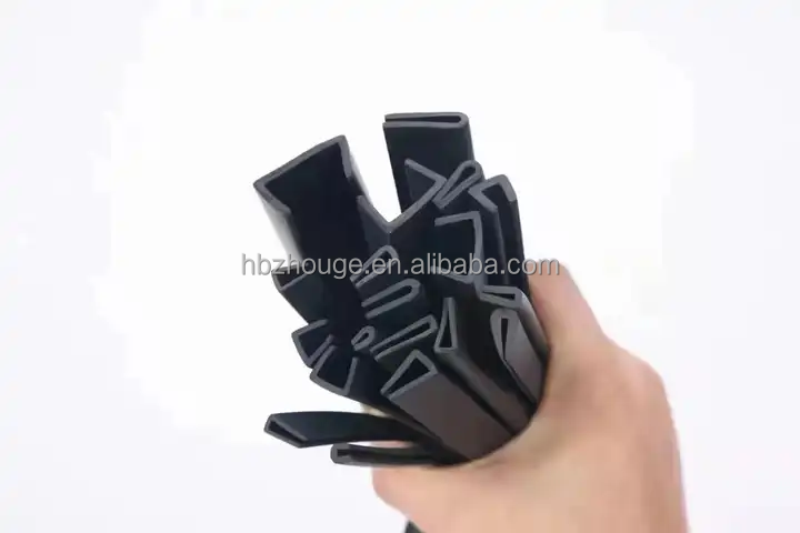 Refrigerator U Shape Rubber Sealing Strip for Sheet Metal Hardness 65±5/Customizable