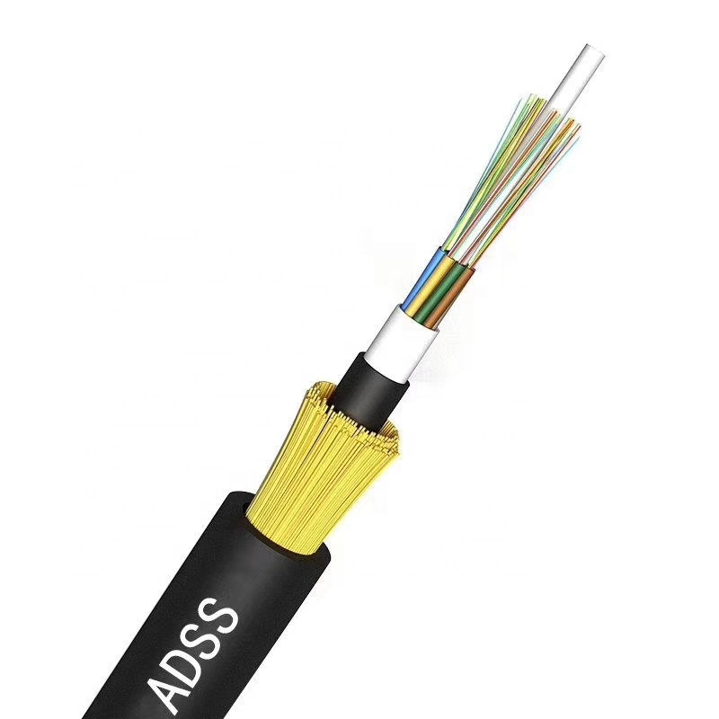 Outdoor 4 12 24 48 96 144 Core ADSS Loose Tube Fiber Optic Cable