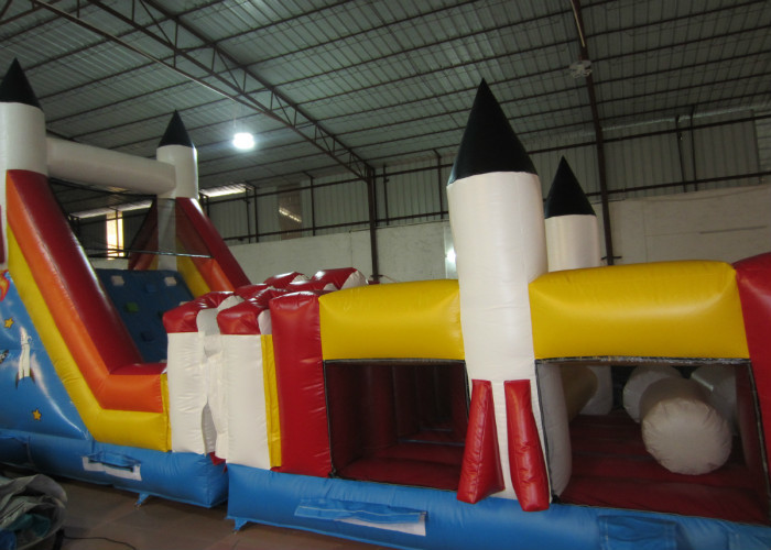 Inflatable shuttle obstacle challenge inflatable rocket obstacle course inflatable Obstacle course training session