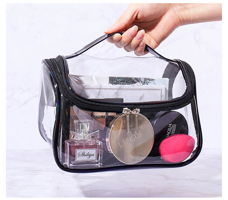 L22*D15*H14 Cm Leak Proof Pvc Makeup Toiletry Bag