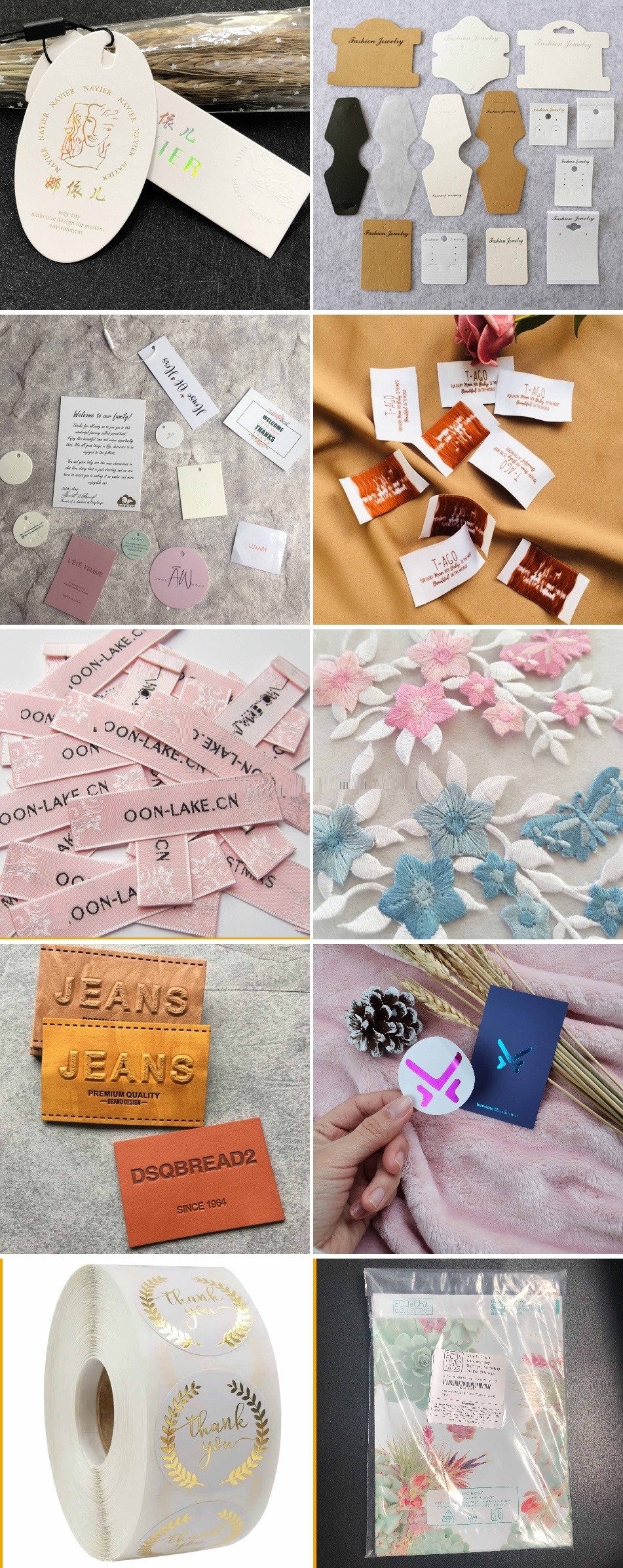 Waterproof Etiquetas Paper Thank You 'Stiker' Logo Printed Custom Private Packaging Label Sticker