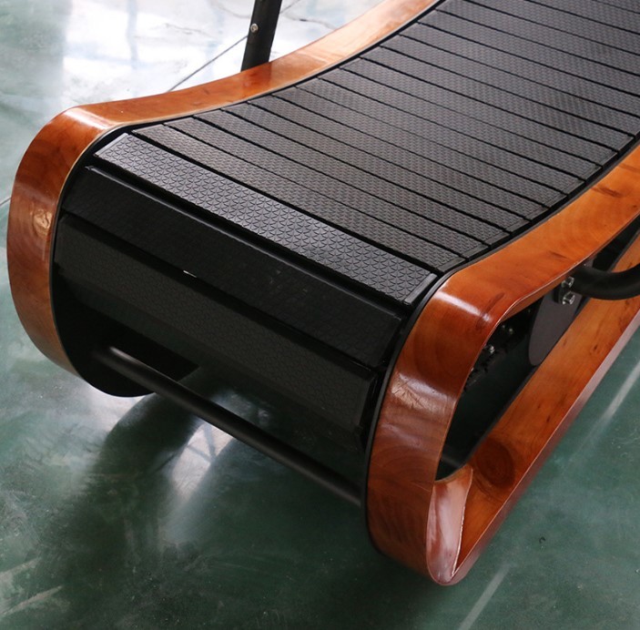Non-Motorized Walking Air Runner Curved Surface Manual Home Running Equipment Treadmill Machine Wooden Curved Treadmill