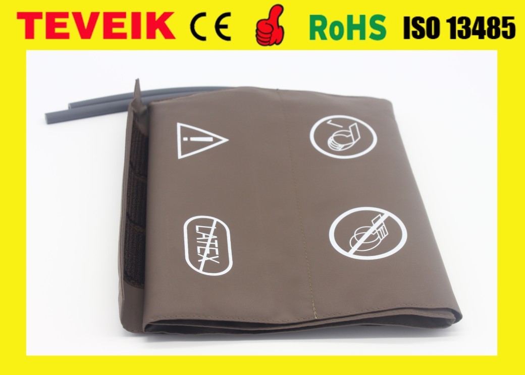 Double Hose Adult Non Invasive Blood Pressure Cuff Bladder 20.5x38cm