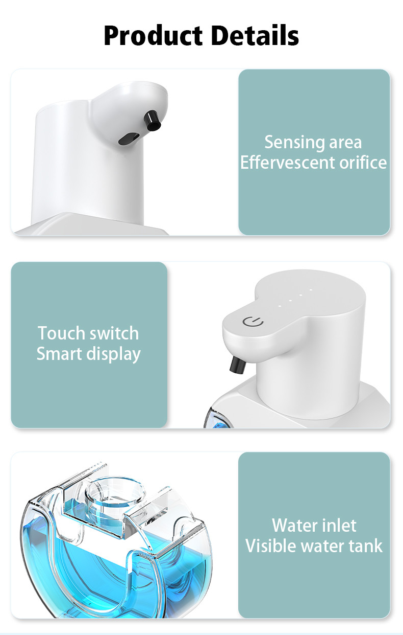430ml Automatic Soap Dispenser With 4 Speed Adjustment