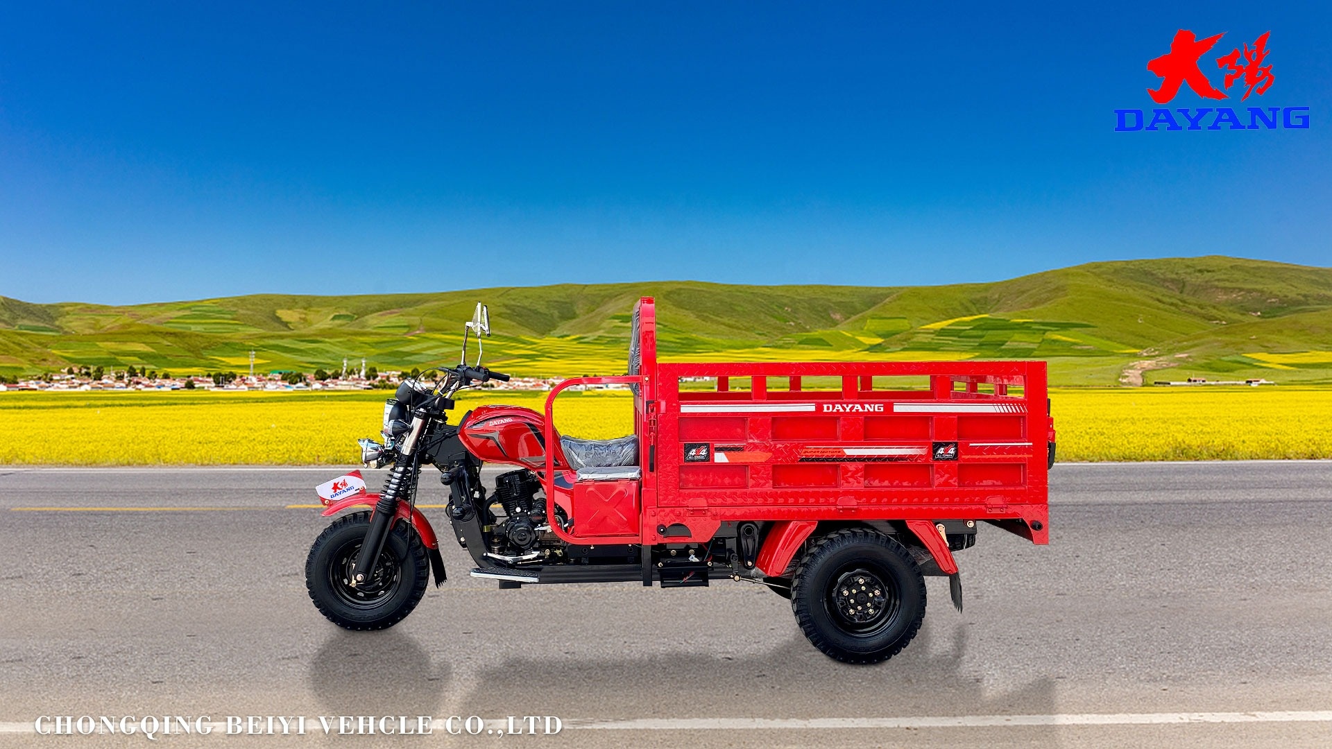 5 2 Rear Spring Leafs Diesel Tricycle for Two Adults in Tunisia Maximum Speed ≥70Km/h