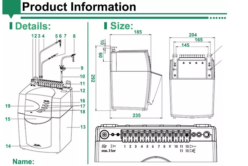 electronic Circular Knitting Machine Spare Parts Lubricator Automatic Oiler