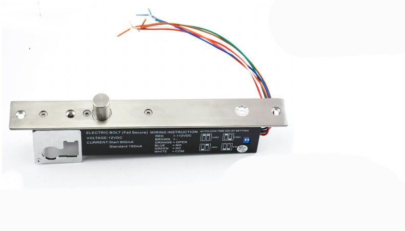 150 MA Emergency Door Lock Carrulous Line Finished , Electronic Bolt Lock With Key