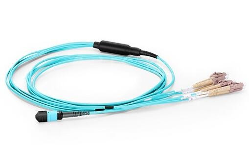 3M Duplex OM3 MPO To 8xLC Fiber Optical Patch Cord 50/125