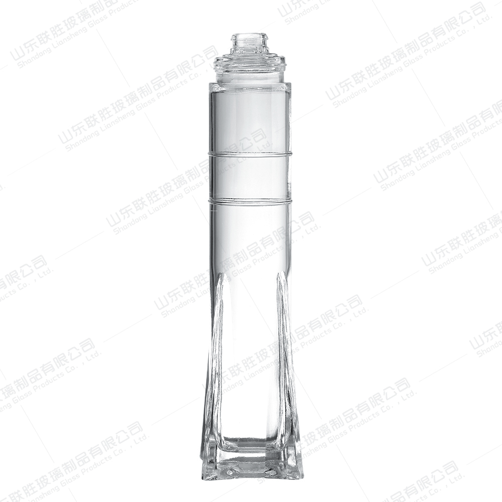 700 Ml Glass Bottle With Glass Lid Sealing Type And Decal Surface For Gin And Tequila