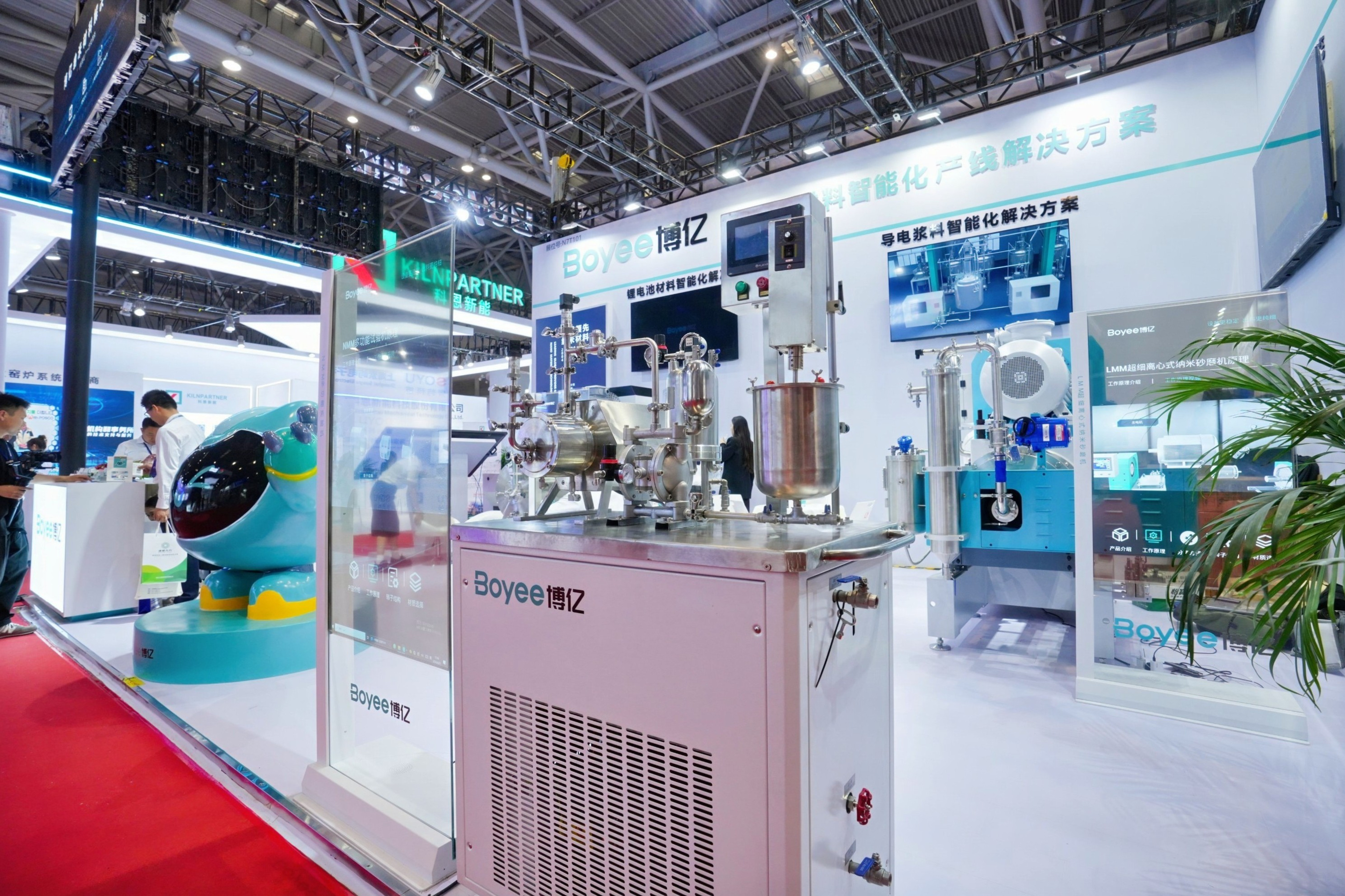 Stainless Steel Laboratory Bead Mill With 2L Capacity 2.2KW Power PLC Control System