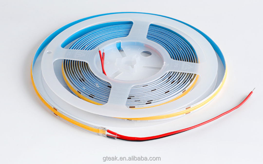 Decorative Background indoor flexible led strip Light rgb white warm blue color 5V 12v 24V 5M Luminous cob led strip light