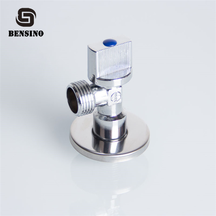 Chrome Plated Plastic Handle 1/2" Brass Angle Valve