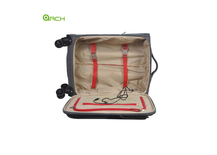 Snowflake Trolley Carry-on Checked Luggage Bag With Spinner Wheels