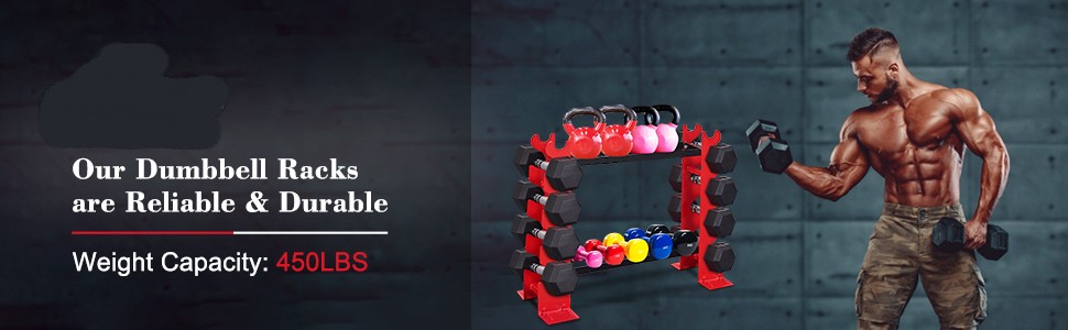 Galvanized 5 Tier Dumbbell Rack Stand for Home Gym Weight Training Powder Coated