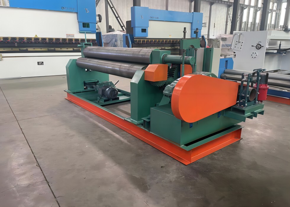 Mechanical Symmetrical 3 Roller Plate Bending Rolling Machine Hydraulic