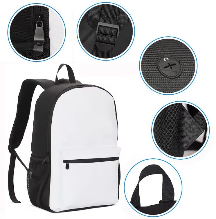 Adjustable Straps Custom Printed Backpacks School Polyester Laptop Backpacks