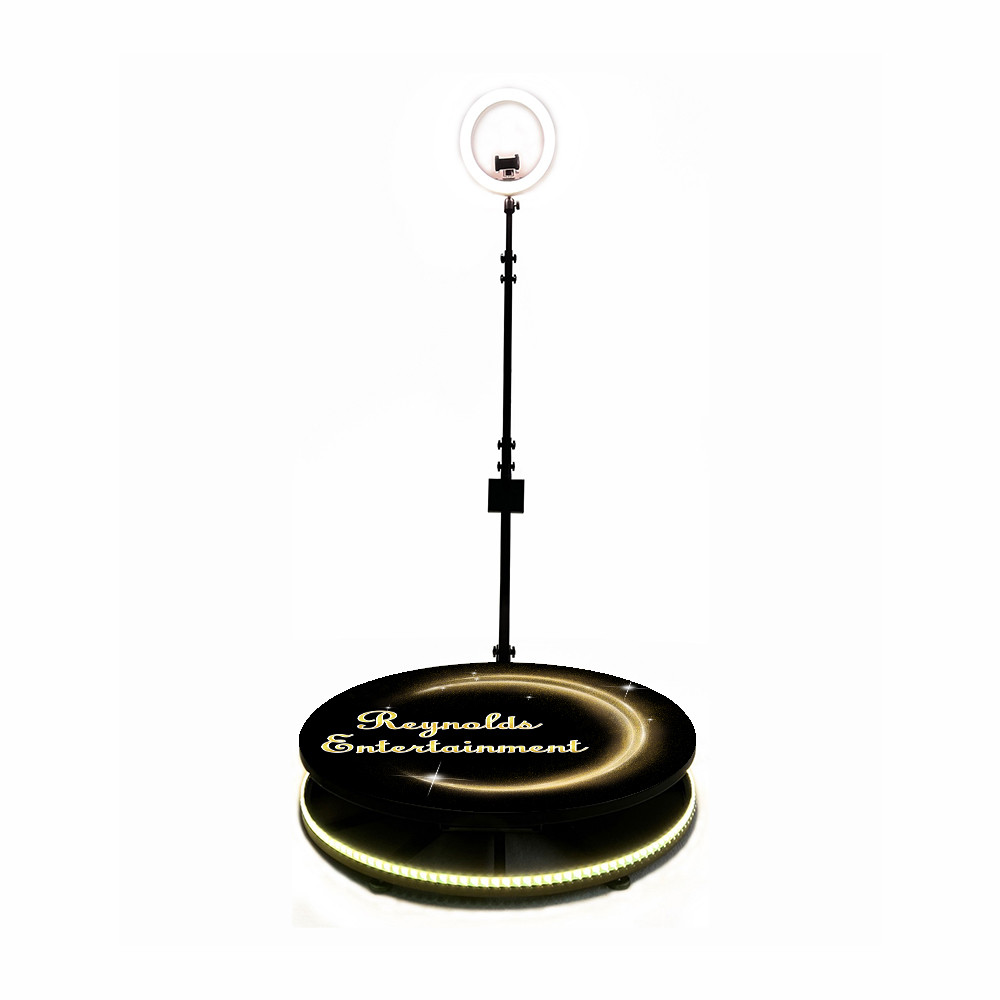 100cm Rotating Camera Automatic 360 Photo Booth Stretchable For 1 - 5 people