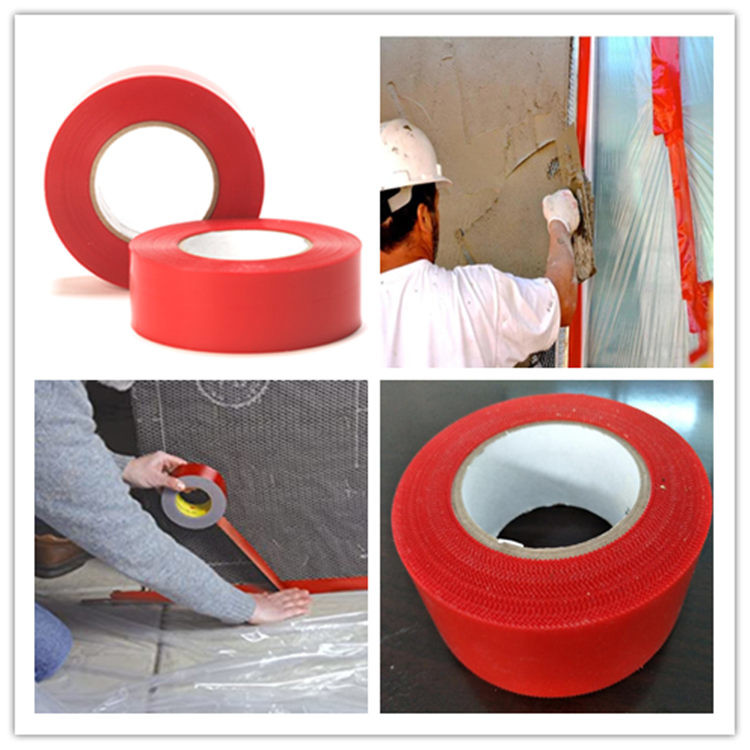 UV Resistant 9 Mils 230mic Stucco Masking Tape Waterproof Outdoor Use