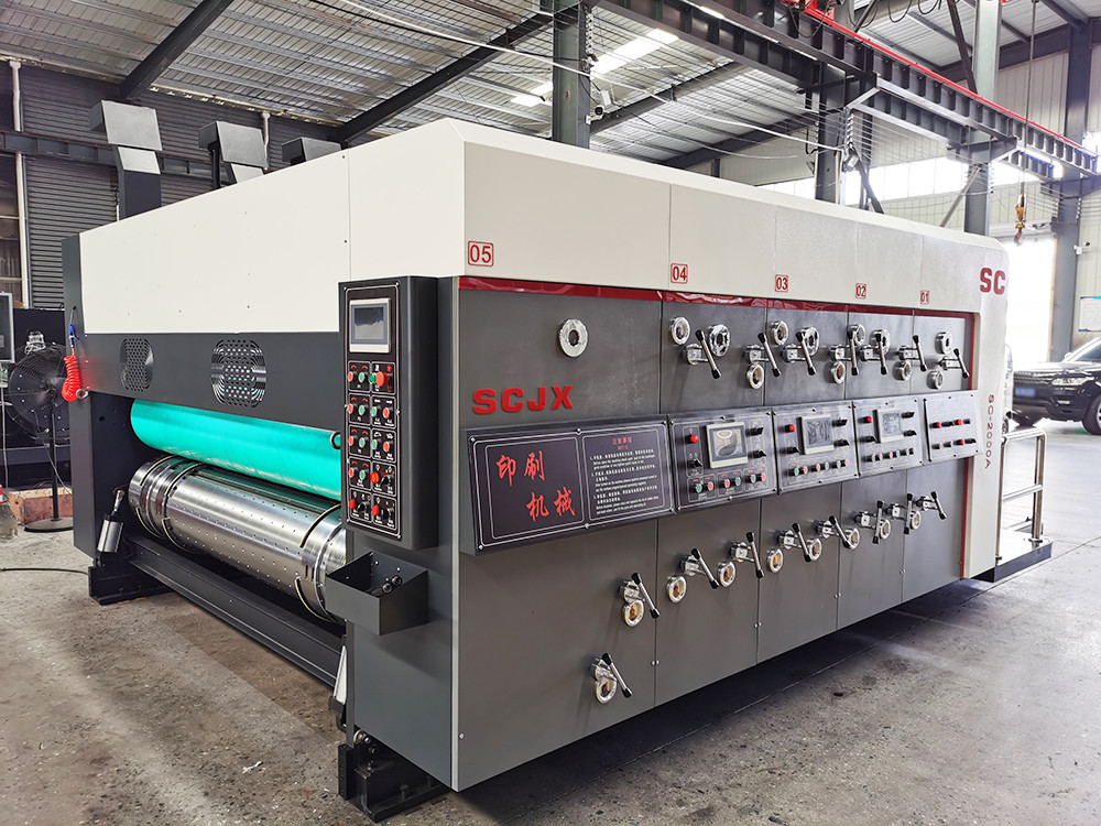 Gerun Brand SC1628 Flexo Printing Slotting And Die Cuting Machine High Stability