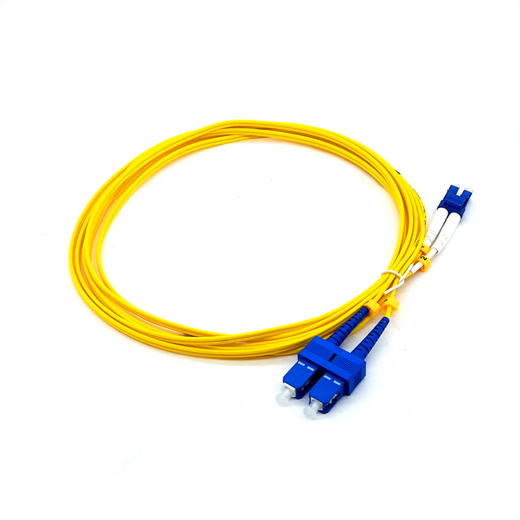 Fiber Patch Cord 3 meters Green Dublex Lc To Sc Fiber Patch Cable Singlemode Duplex Fiber Optic Duplex Lc - Sc patchcor